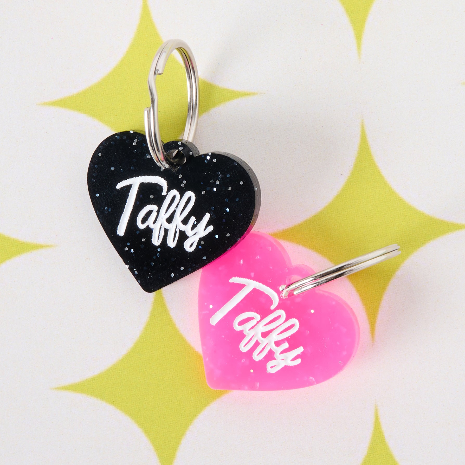 Taffy Heart Personalized Pet Tag – Em & Me Studio
