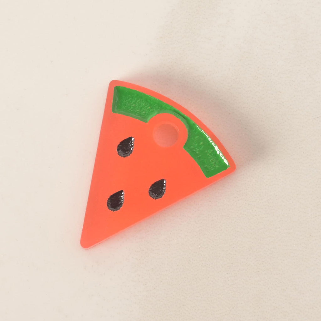 Watermelon Charm, Seasonal Mini, Tiny Accessory for Pet Tag, small keychain, or charm bracelet