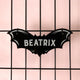 Bat Personalized Pet Crate Sign