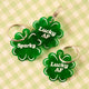 Lucky AF Clover Personalized Pet Tag