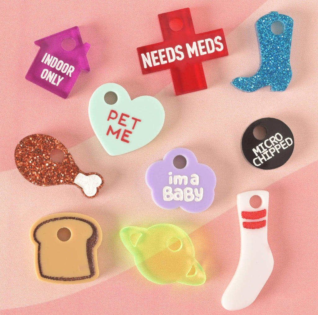 Im a baby, cloud, Seasonal Mini, Tiny Accessory for Pet ID Tag, Cats and Dogs Add-on Charm