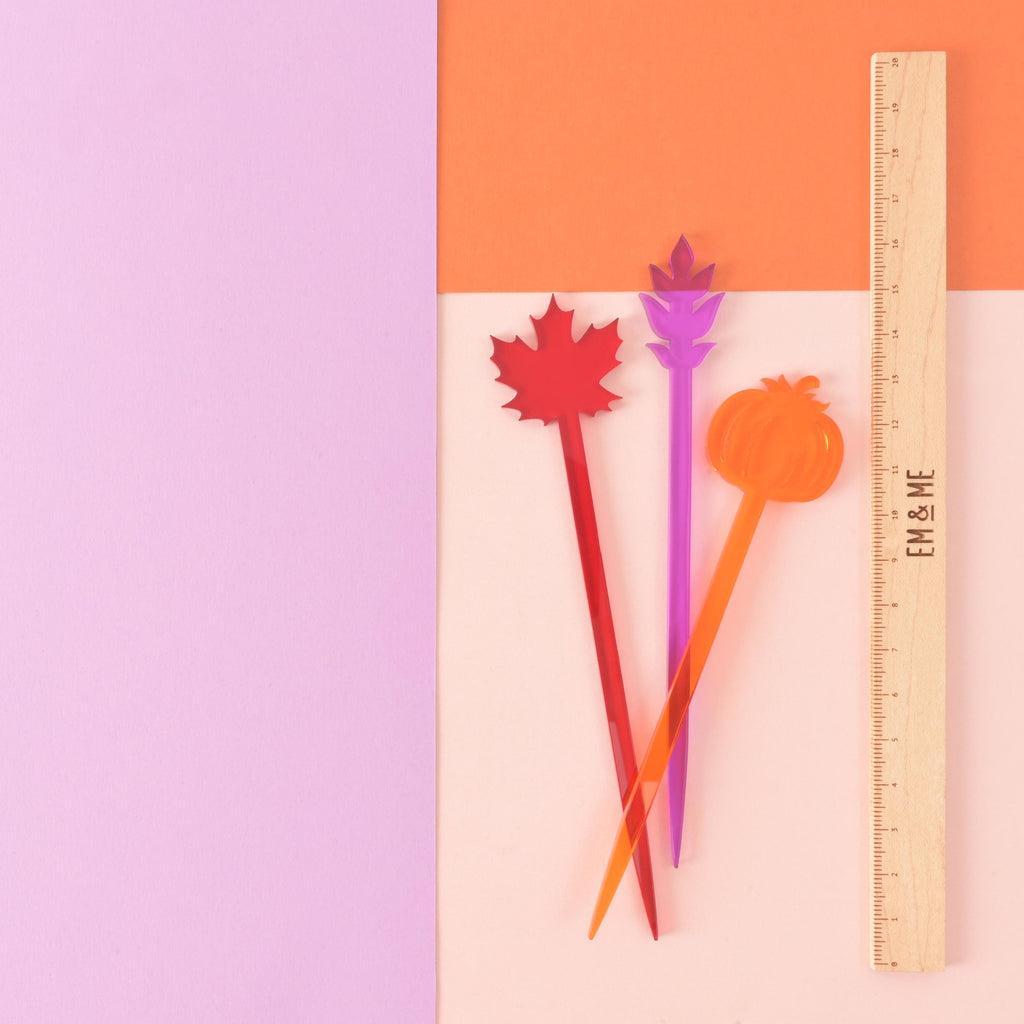 Harvest Fest Stir Sticks, Thanksgiving Swizzle Sticks, Fall Autumn Bar Cart, Turkey Accessories