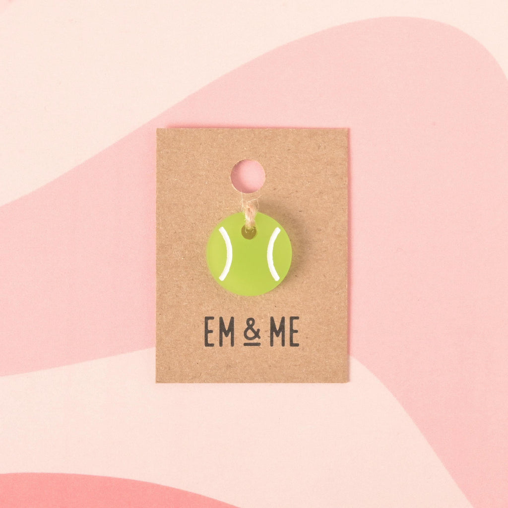 Tennis Ball, Seasonal Mini, Tiny Accessory for Pet ID Tag, Cats and Dogs Add-on Charm