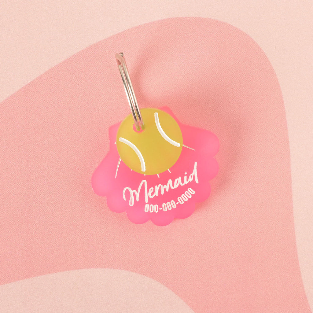 Tennis Ball, Seasonal Mini, Tiny Accessory for Pet ID Tag, Cats and Dogs Add-on Charm