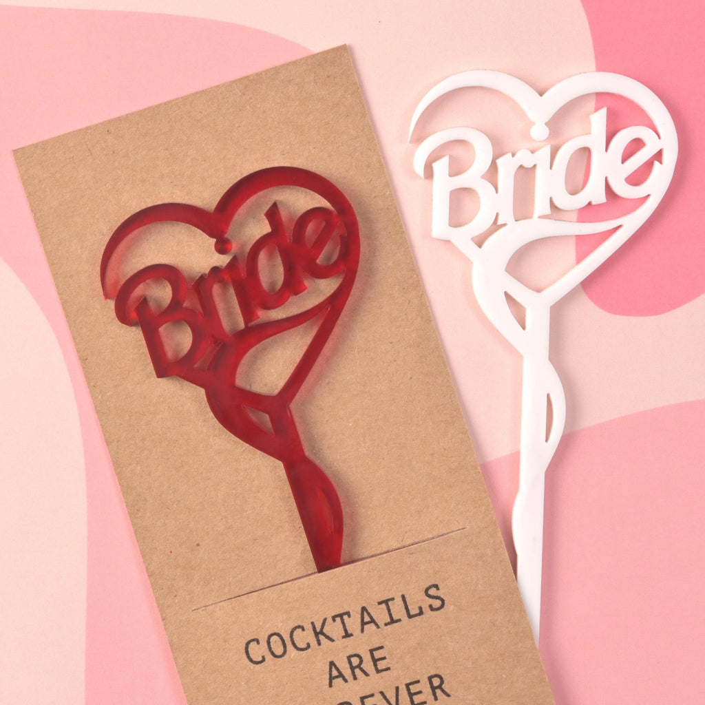 Bride, Cocktails are Forever Stir Stick - emandmestudio