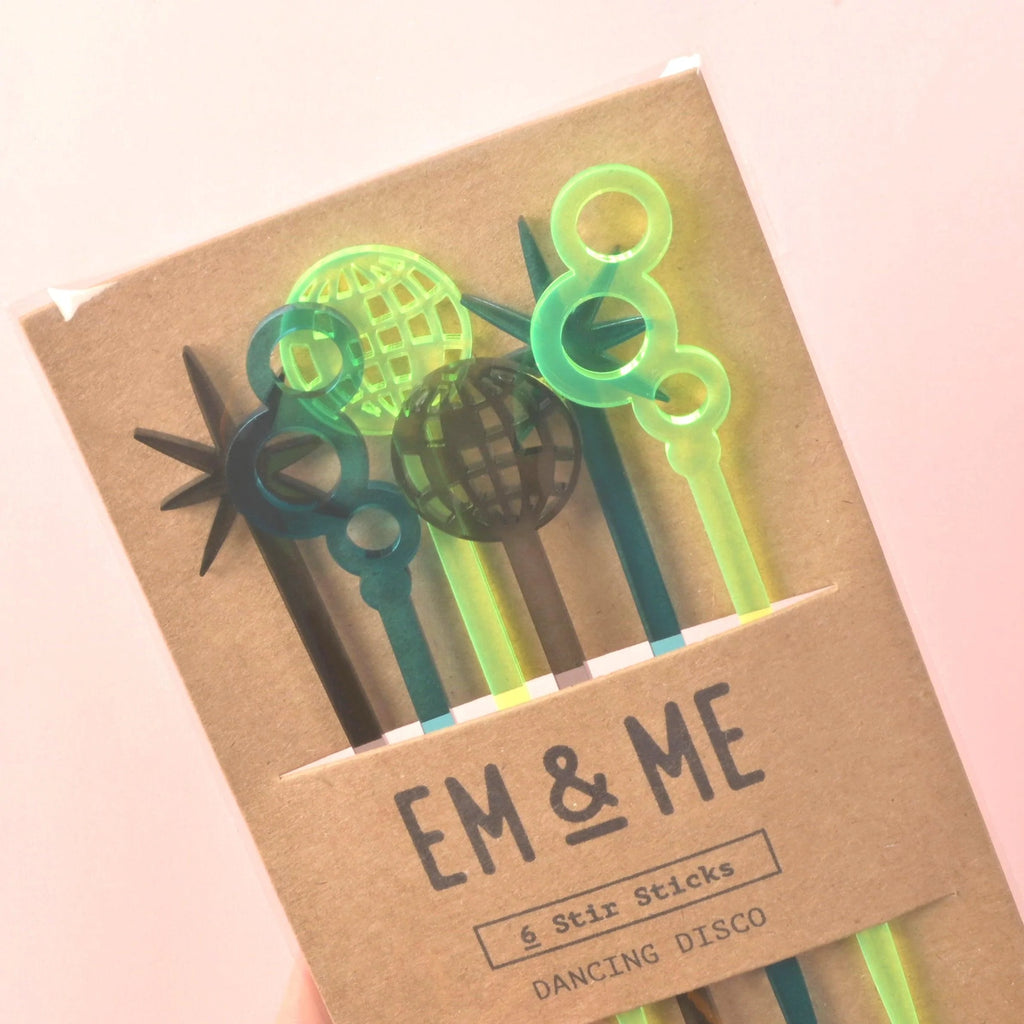 Dancing Disco Stir Sticks - emandmestudio