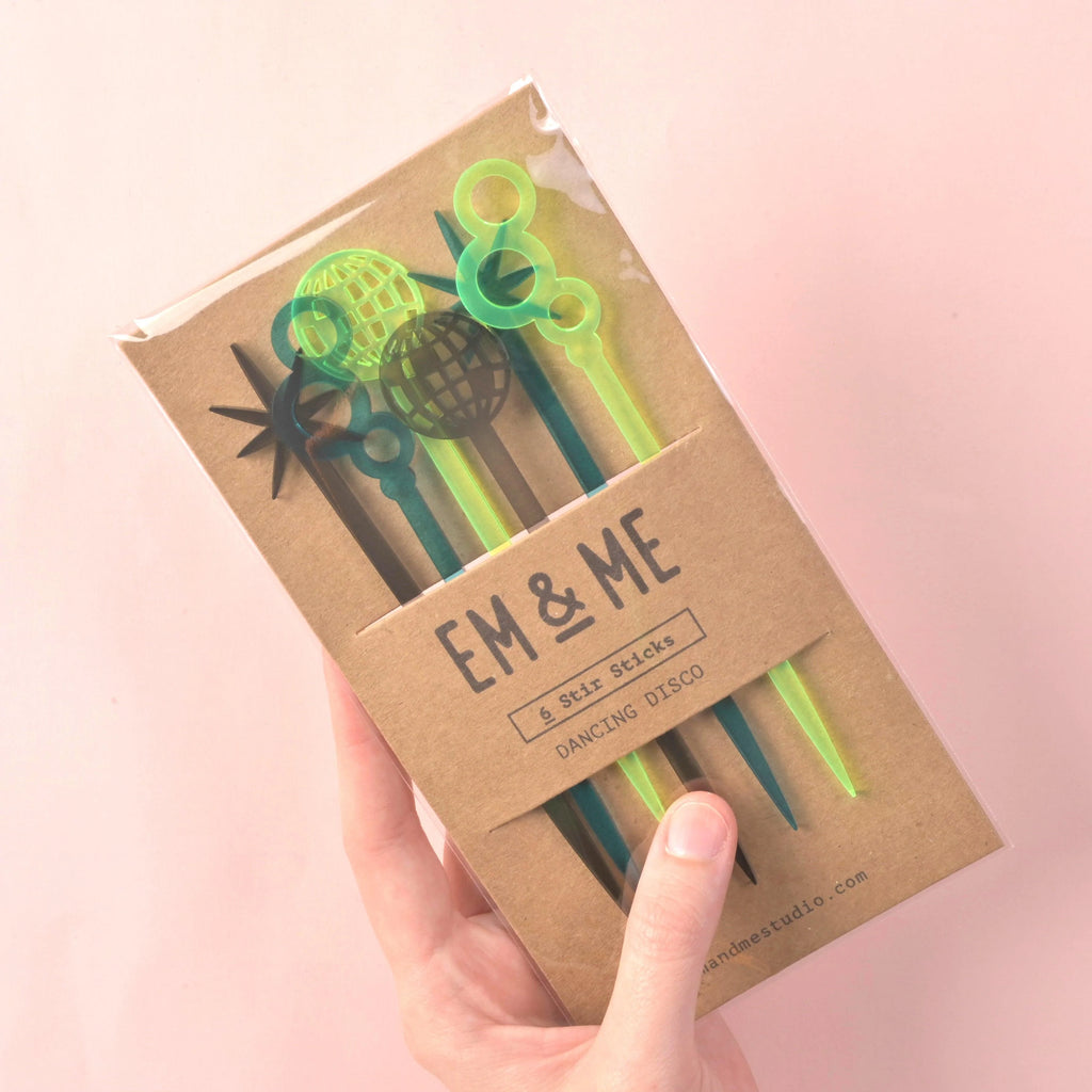 Dancing Disco Stir Sticks - emandmestudio