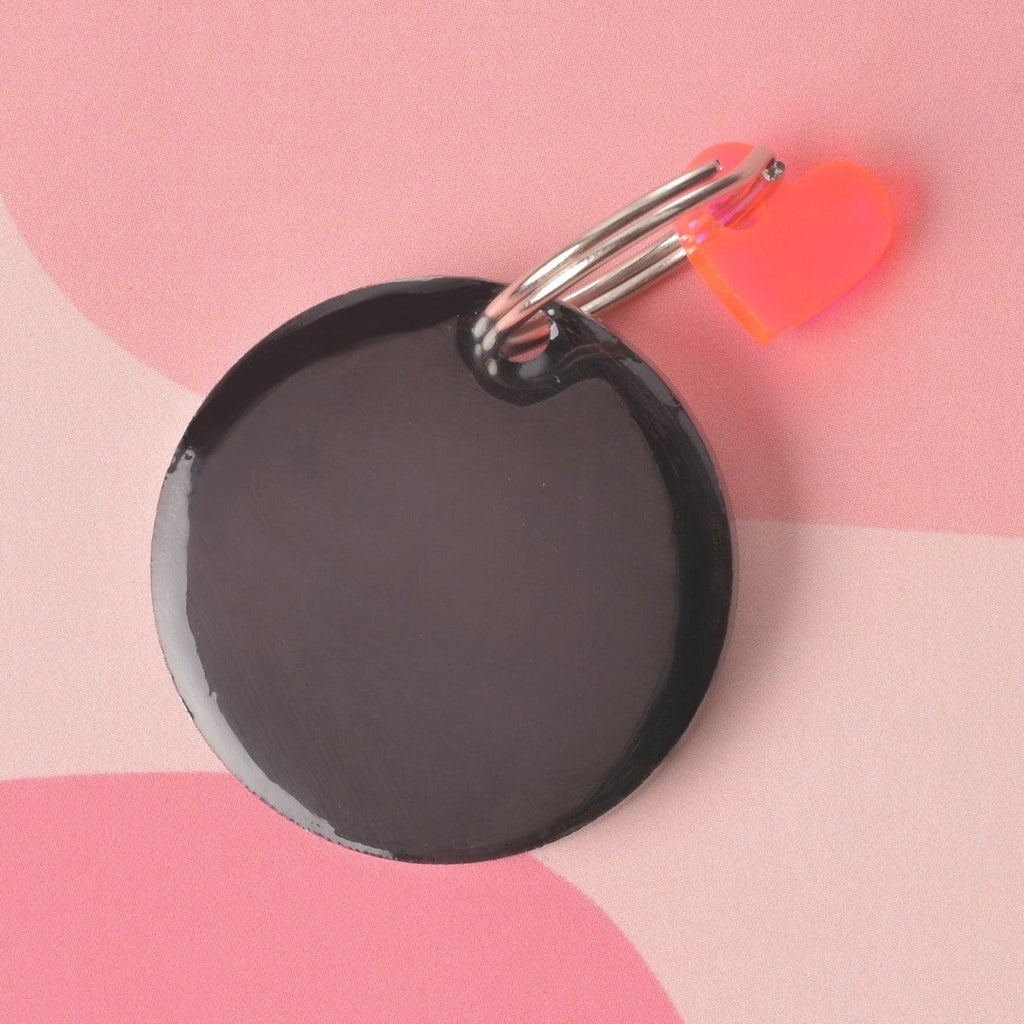 Dancing Disco Sparkling pet ID, Personalized reflective mirror pet tag