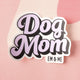 Etiqueta engomada del vinilo de la mamá del perro