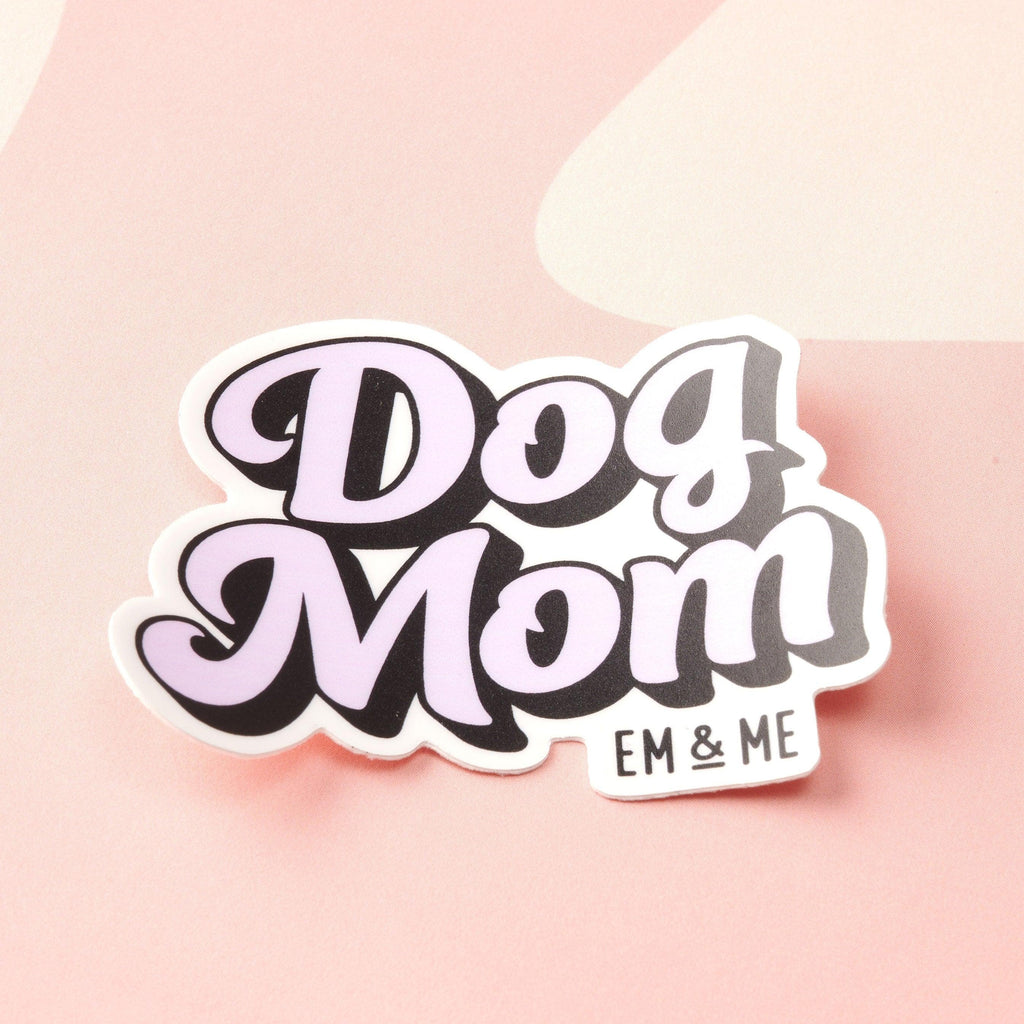 Dog Mom Vinyl Sticker - emandmestudio