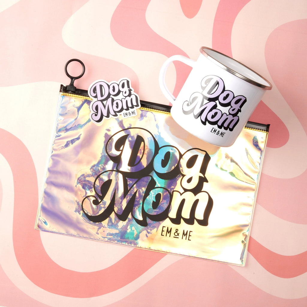 Dog Mom Vinyl Sticker - emandmestudio