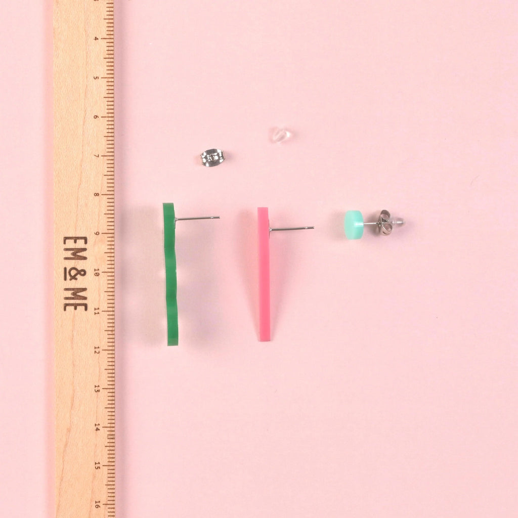 Eclectic Earrings, Set of 3 - emandmestudio