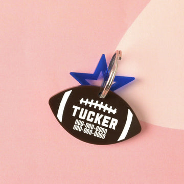 Football Personalized Pet tag, Cat or Dog ID Tag, Game time, Fall, autumn, college football, NFL