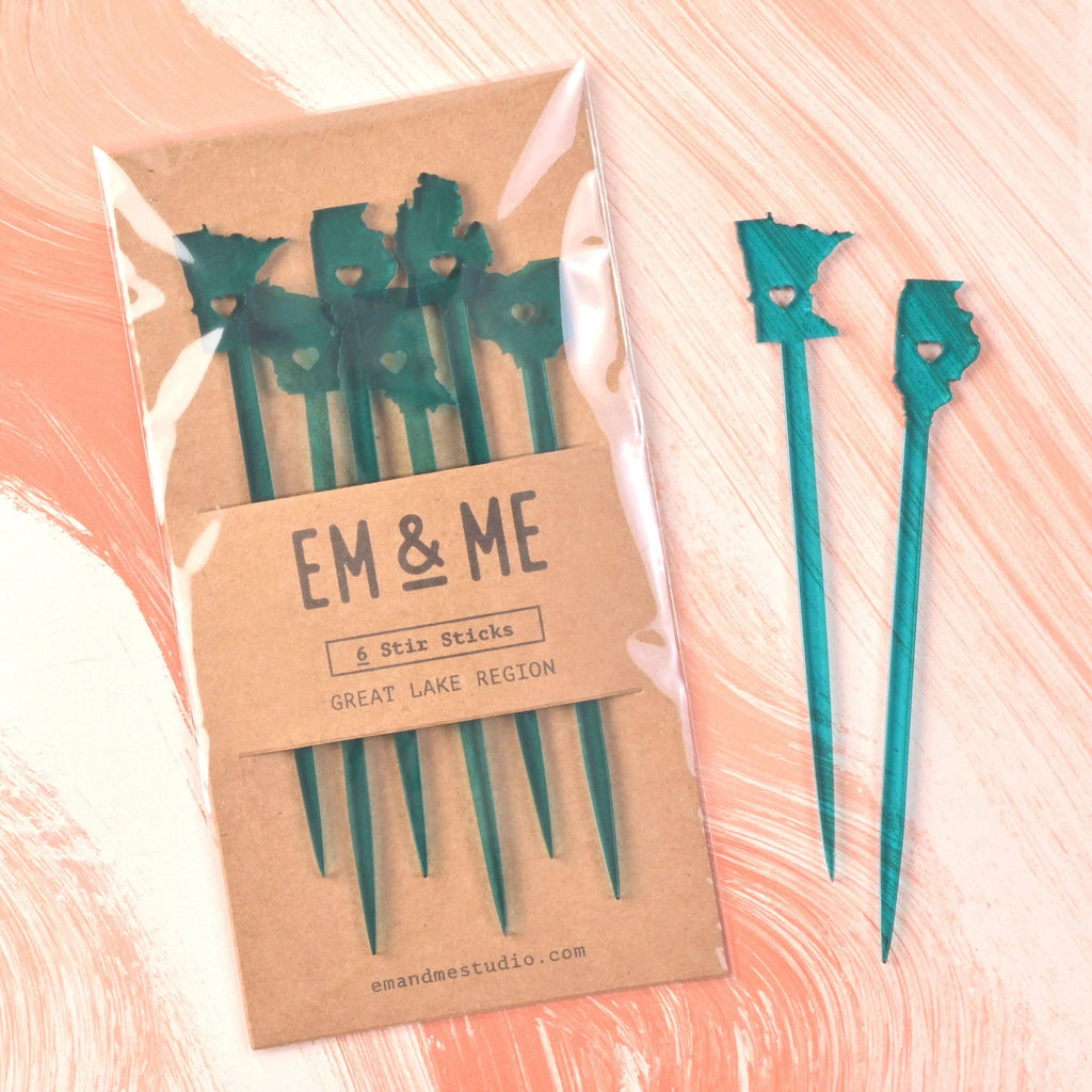 Great Lakes Stir Sticks - emandmestudio