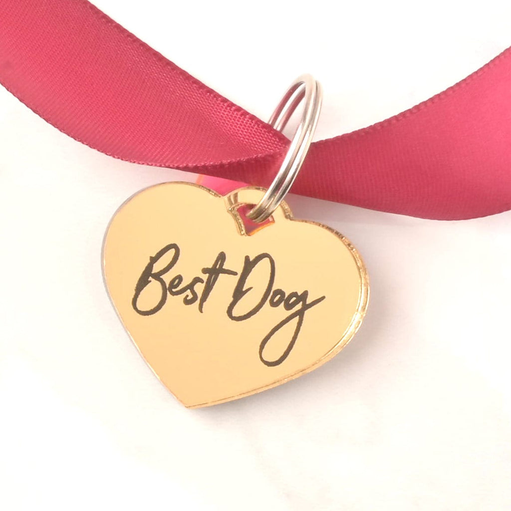 Wedding Day Dog Tag - Gold or Silver Pet Tag for Best Dog, Best Dog, or Groom's Best Dog