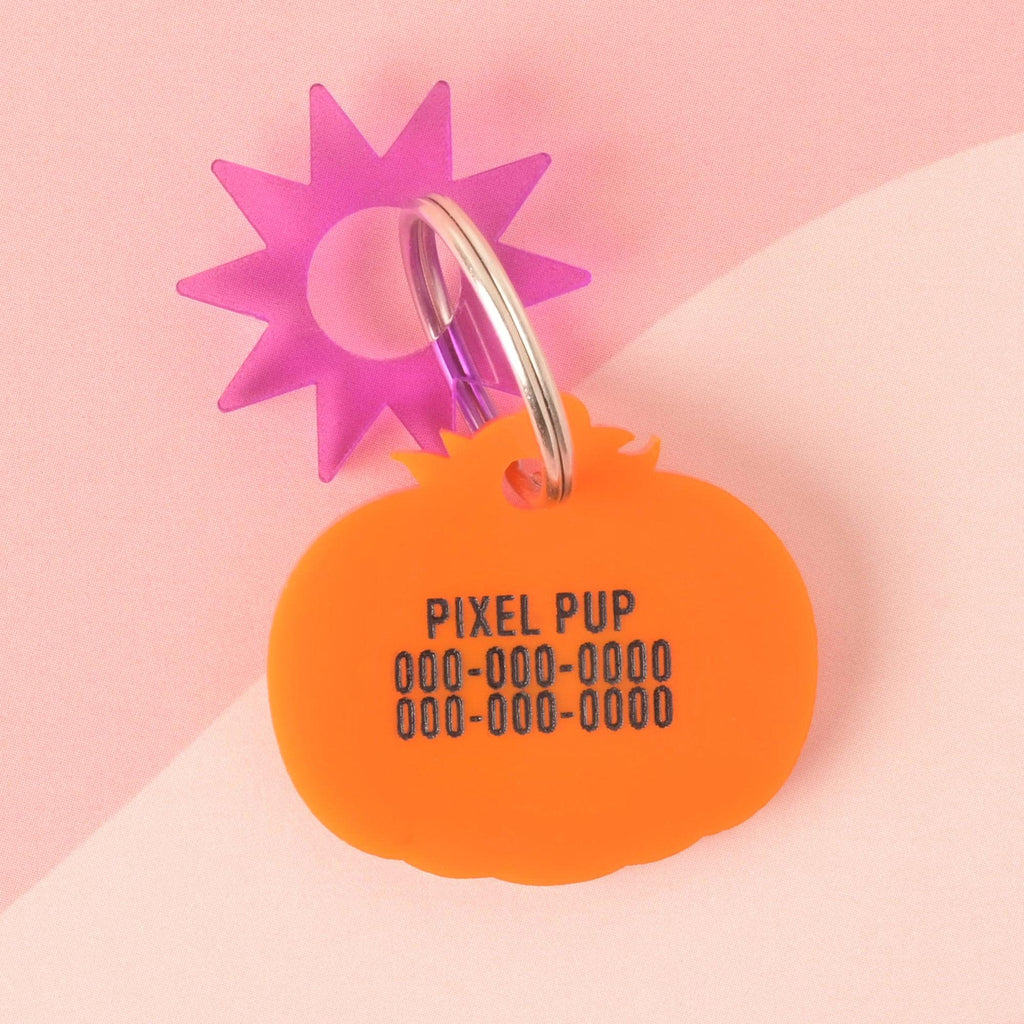 Jack-O-Lantern Pumpkin Personalized Pet tag, Cat or Dog ID Tag, Spooky, Scary, Fall, Halloween