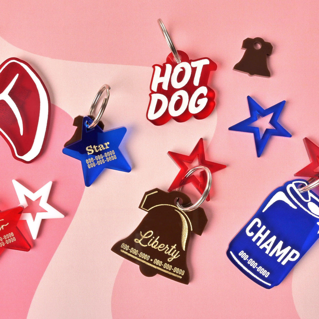 Liberty Bell inspired, Personalized Pet Tag, Cat and Dog ID Tag, Philadelphia, American History, Independence