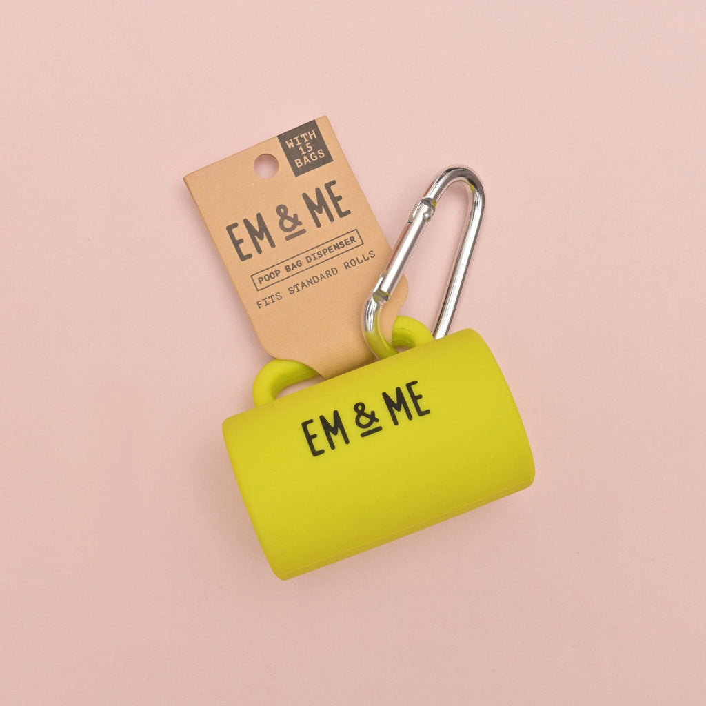 Pick up that Sh*t, Pet Accessory, Minimal Poop Bag Dispenser, Silicone Poop Bag Container