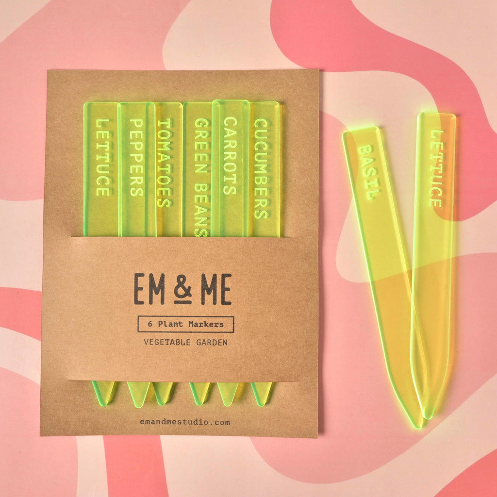 Plant Markers, Vegetable and Herb Garden styles - emandmestudio