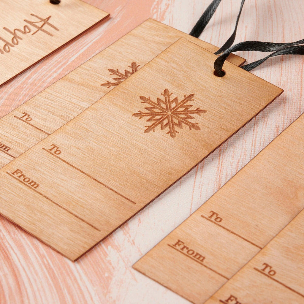 Rectangle Wood Gift Tags, set of 6 - emandmestudio